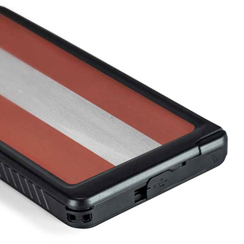 Latvia Flag Distressed Galaxy S24 Ultra Waterproof Case